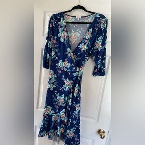 Kiyonna “flirty Flounce” wrap dress